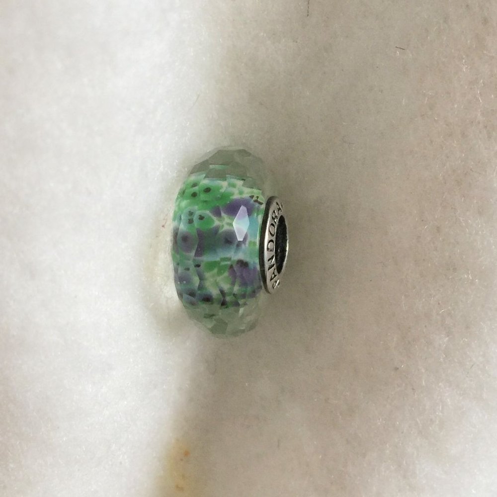 Pandora Green Sea Glass Bead ONLY 1 in stock